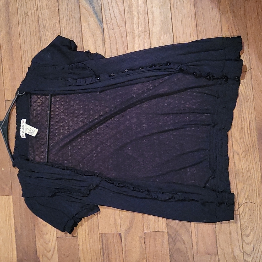 Sheer Button Up Top